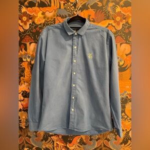 Y2K Ralph Lauren Custom Coneflower Blue Button-Down